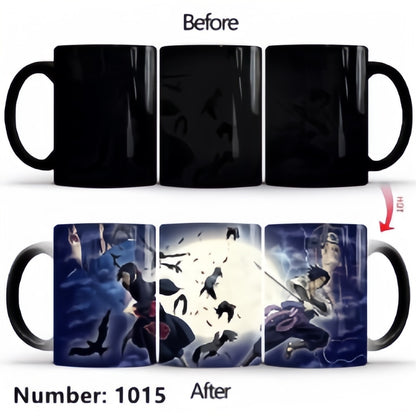 Uzumaki/Sasuke Color-Changing Mug Ceramic Heated Water Gradient Magic Coffee Mug cup