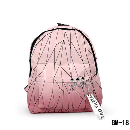 Tanjirou/Nezuko fashion backpack, large capacity space, simple and practical