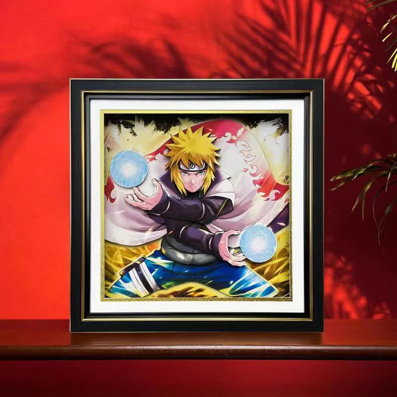 Namikaze Minato handsome cartoon handicraft 3D drawing