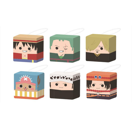 Luffy/Zoro Mini Cube Doll Keychain - Super Cute and Collectible