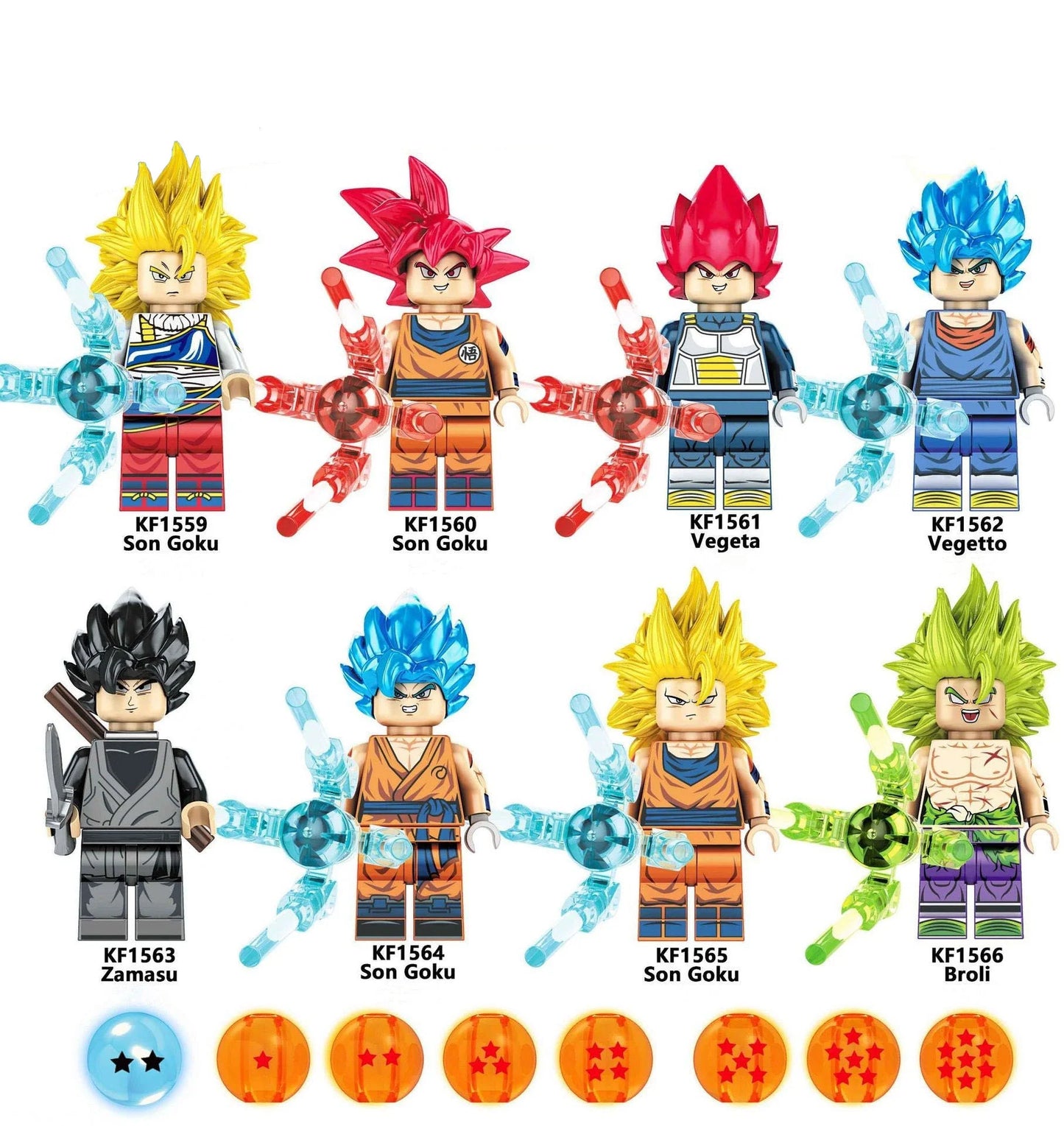 Son Goku/Bejīta Yonsei Figure Building Block Assembly Toy