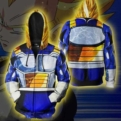 Vegeta cos Hoodie casual spring and autumn coat with hood