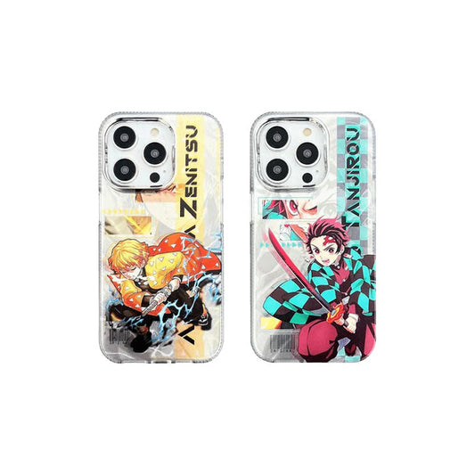 Tanjirou/Zenitsu Apple exquisite Trend Silicone Anti-collision phone case