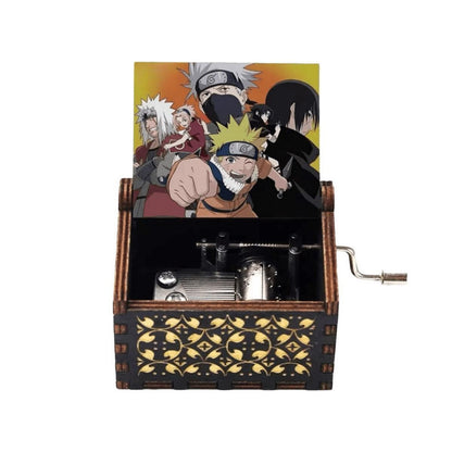 Uzumaki handmade wooden music box Music box creative music box