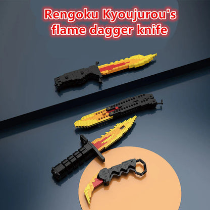 Rengoku Kyoujurou's flame Building Block Toy model