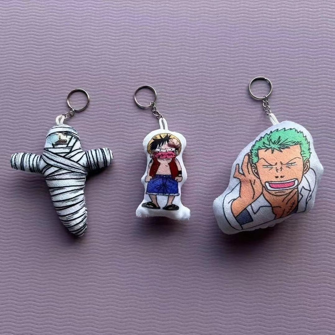 Luffy/Zoro Character Line Vocalization Keychain