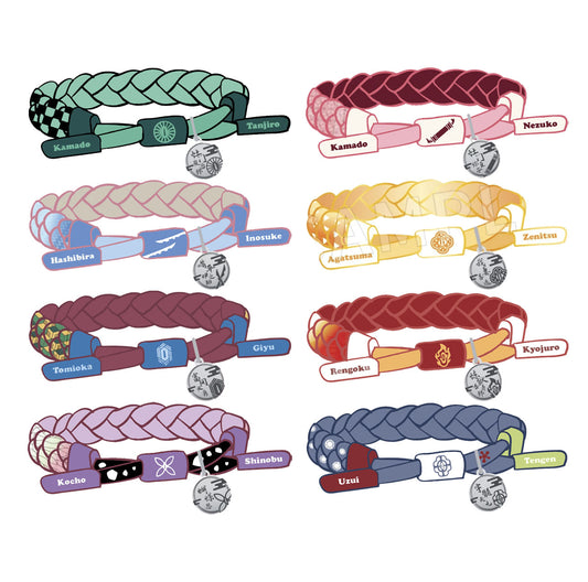 Tanjirou/Nezuko bracelet shoelace braided hand rope A bracelet suitable for gifts