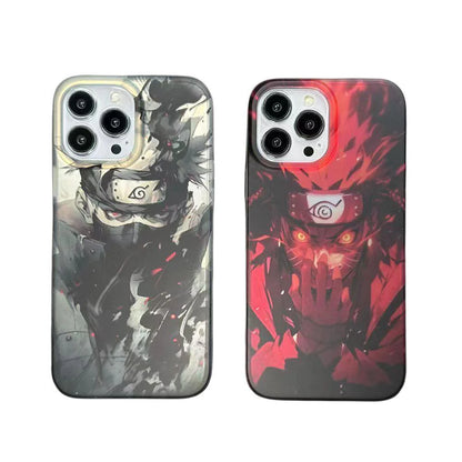 kakashi/uzimaki Apple exquisite Trend Silicone Anti-collision phone case electrosilvering