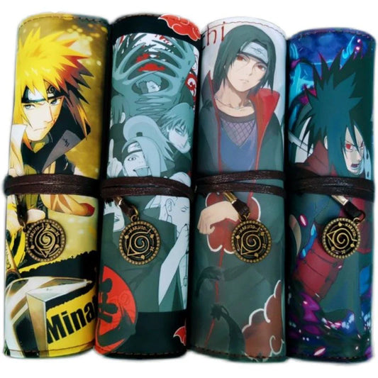 Itachi/Sasuke role high definition pattern Printing handsome cartoon scrolls creative pen bag