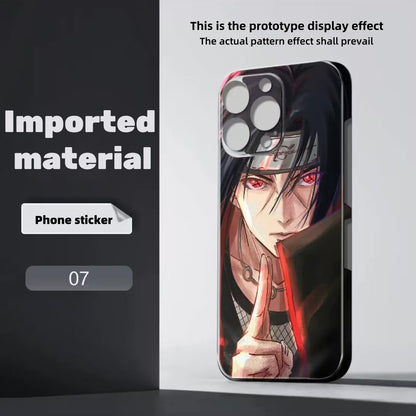 Sasuke/Kakashi/Itachi/Obito theme iPhone Phone back film sticker - a must-have for cool personality