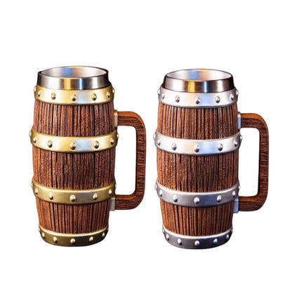 Luffy Oak barrel thermos cup