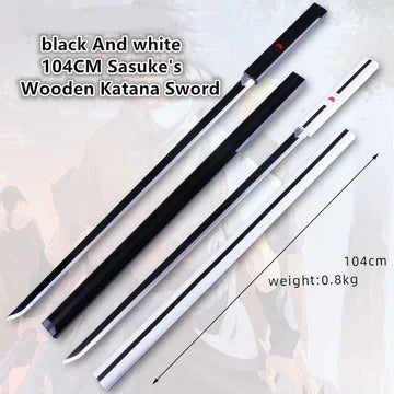 Black And white 104CM Sasuke's Wooden