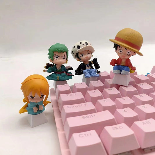 Luffy/Zoro/Nami Character doll mechanical keyboard keycap