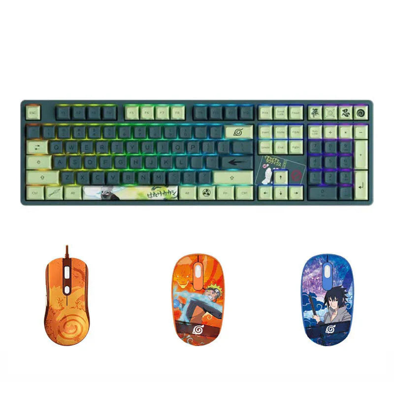 Hatake Kakashi Mechanical Keyboard Three-mode wireless RGB backlit gaming esports Keyboard