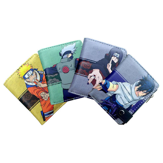 Sasuke/Itachi/Kakashi exquisite leather wallet with large capacity design and excellent quality