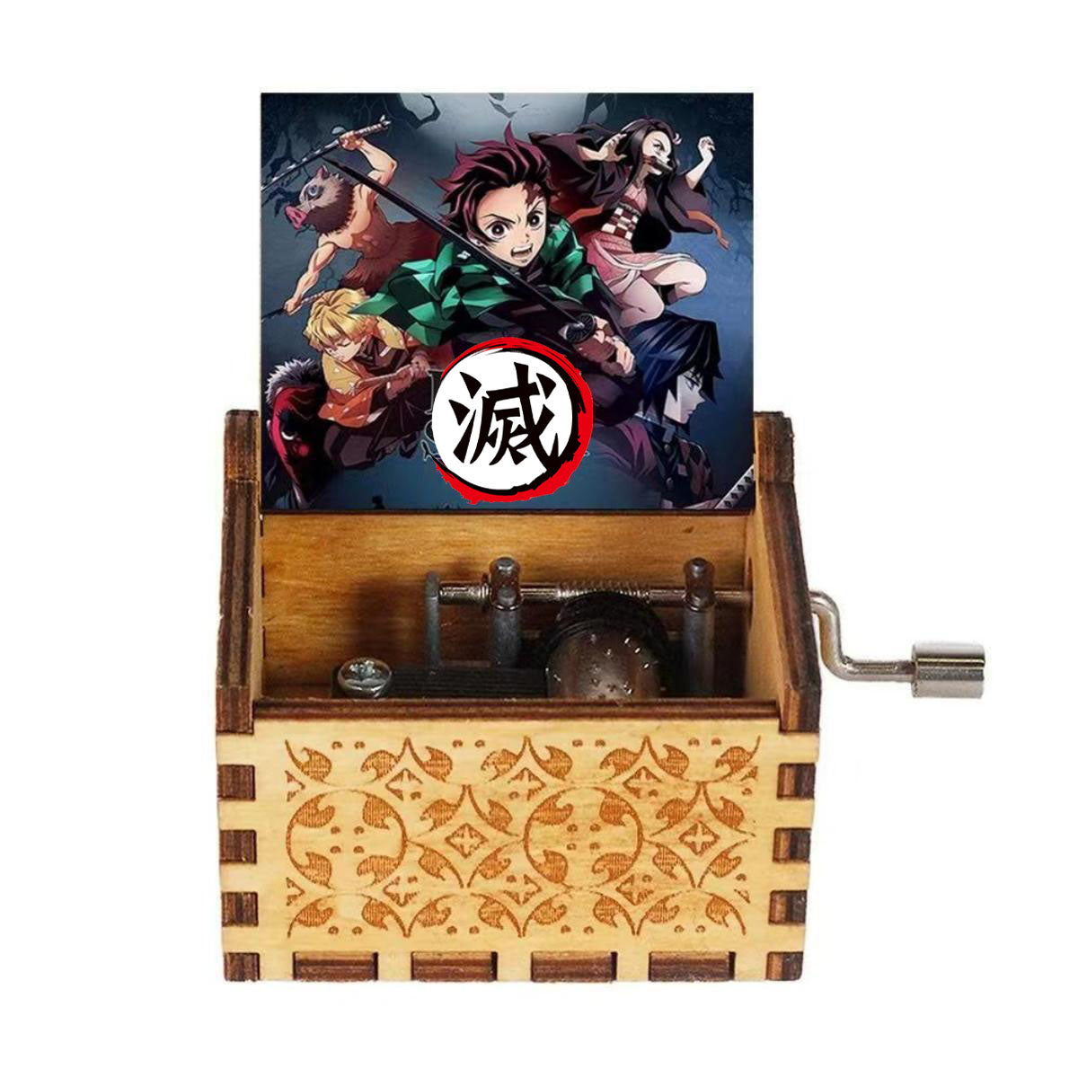 Tanjirou/Nezuko handmade wooden music box Music box creative music box