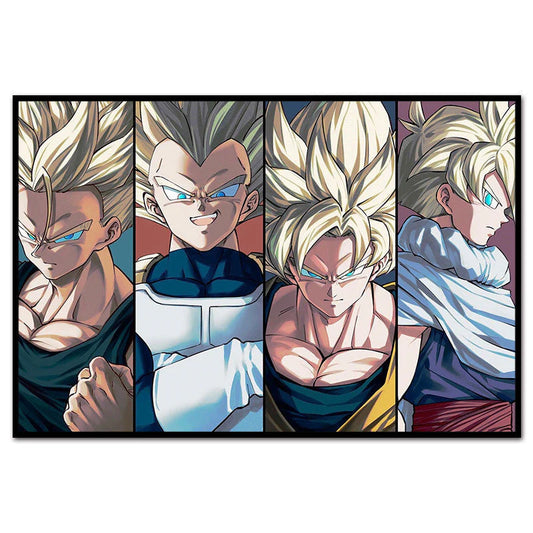 Son Goku/Bejīta Yonsei handsome handicraft doodle digital oil painting