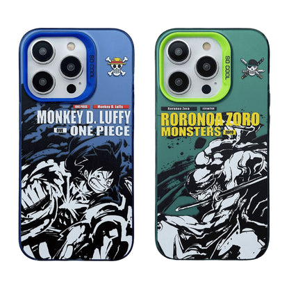 Luffy/Zoro iPhone silicone crash-resistant phone case