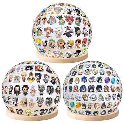 Luffy/Tanjirou DIY handmade acrylic spherical night light