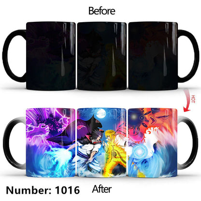 Uzumaki/Sasuke Color-Changing Mug Ceramic Heated Water Gradient Magic Coffee Mug cup