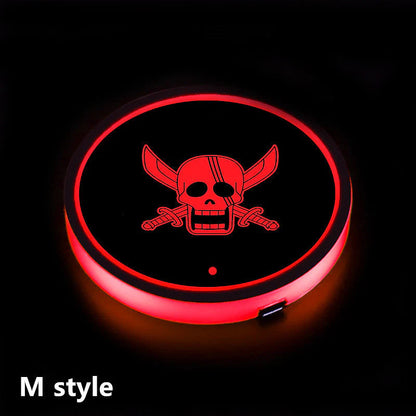 Sharingan Car 7 Color Changing Intelligent Sensing Coasters