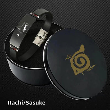 Sasuke/Itachi Titanium Gold Sports Bracelet (Length 21CM width 1CM)