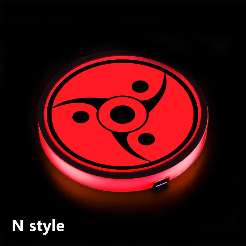 Sharingan Car 7 Color Changing Intelligent Sensing Coasters