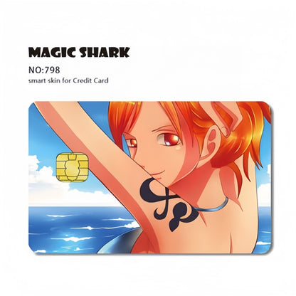 Luffy/Zoro Bank Card Thickened with crystal scrub personalized card stickers