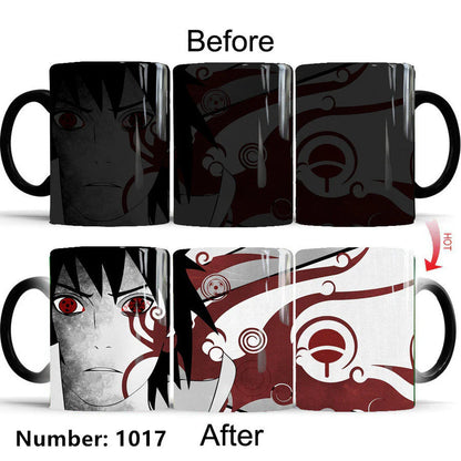 Uzumaki/Sasuke Color-Changing Mug Ceramic Heated Water Gradient Magic Coffee Mug cup