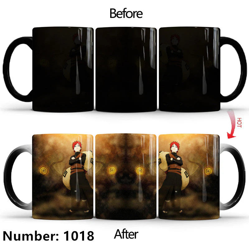 Uzumaki/Sasuke Color-Changing Mug Ceramic Heated Water Gradient Magic Coffee Mug cup