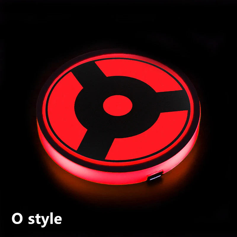 Sharingan Car 7 Color Changing Intelligent Sensing Coasters