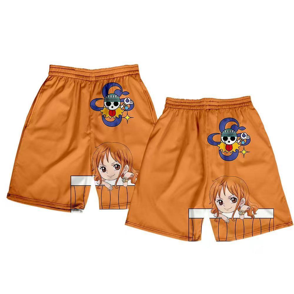 Luffy/Zoro/Sanji/Chopper Summer shorts Exquisite text printed pants