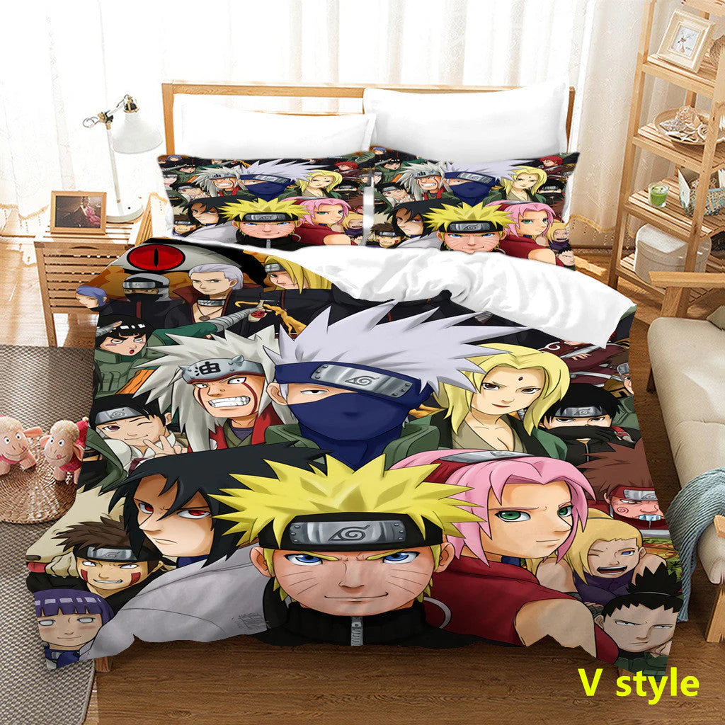 Sharingan /Dawn tissue Comfortable Home Textile Polyester Bedding 3 Sets