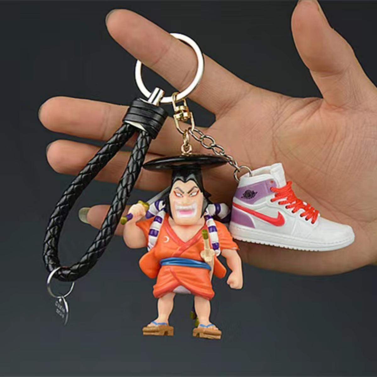 Nika luffy/Zoro character model keychain