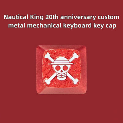 Luffy/Zoro role logo metal keyboard cap