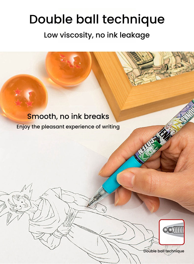 Goku/Vegeta Cool Push Ballpoint Pen- Feel the power of anime while writing