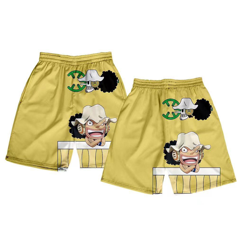 Luffy/Zoro/Sanji/Chopper Summer shorts Exquisite text printed pants