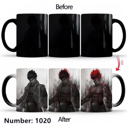 Uzumaki/Sasuke Color-Changing Mug Ceramic Heated Water Gradient Magic Coffee Mug cup