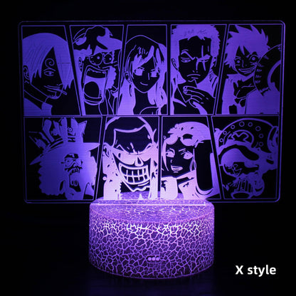 Luffy/Zoro/Sanji Acrylic Panel Character Night Lights