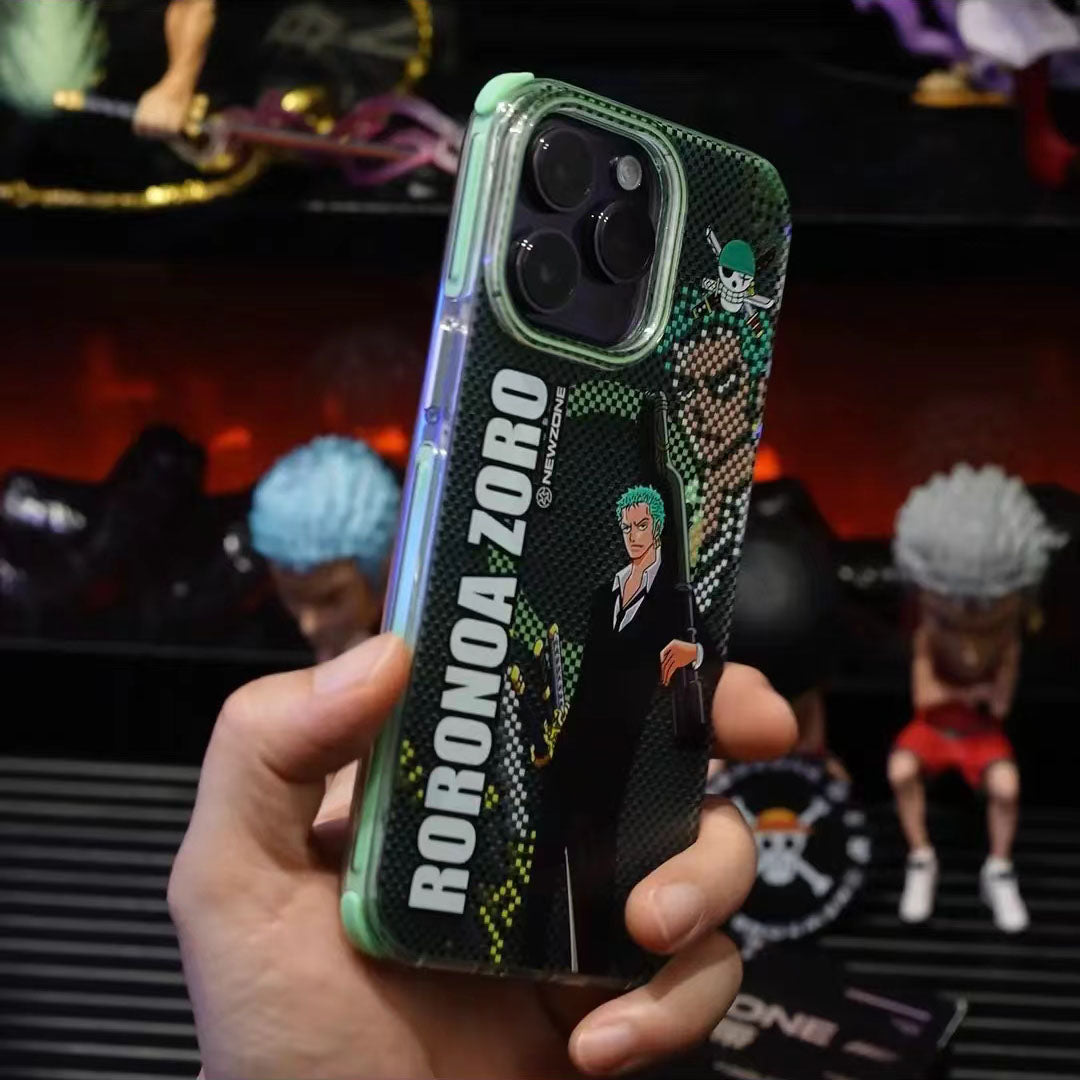 Luffy/Zoro iPhone silicone crash-resistant phone case