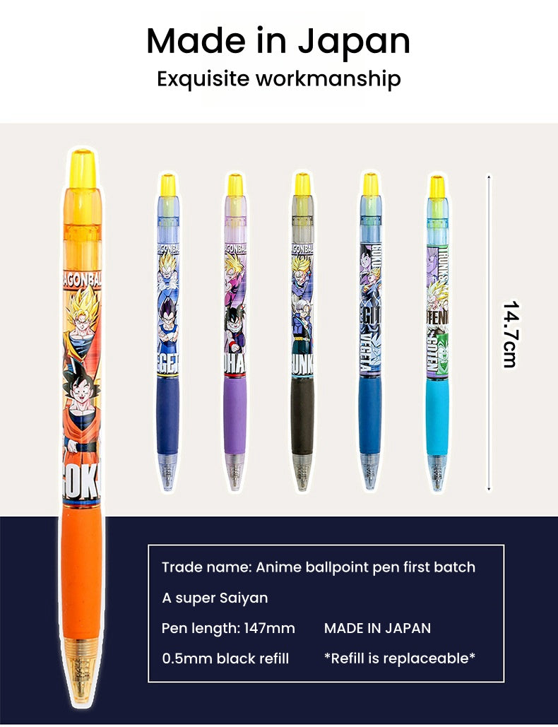 Goku/Vegeta Cool Push Ballpoint Pen- Feel the power of anime while writing