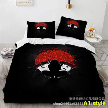 Sharingan /Dawn tissue Comfortable Home Textile Polyester Bedding 3 Sets