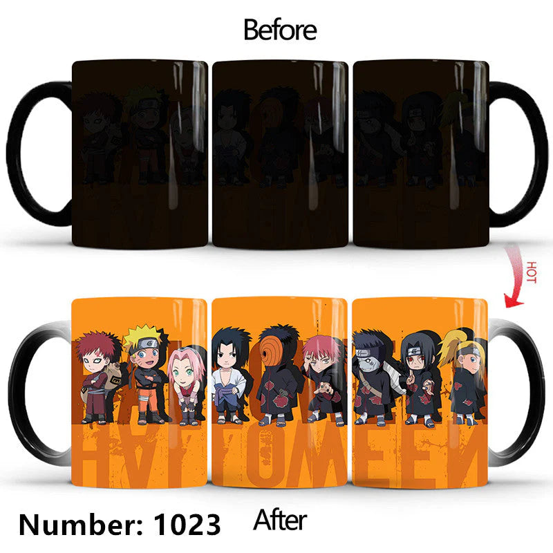 Uzumaki/Sasuke Color-Changing Mug Ceramic Heated Water Gradient Magic Coffee Mug cup