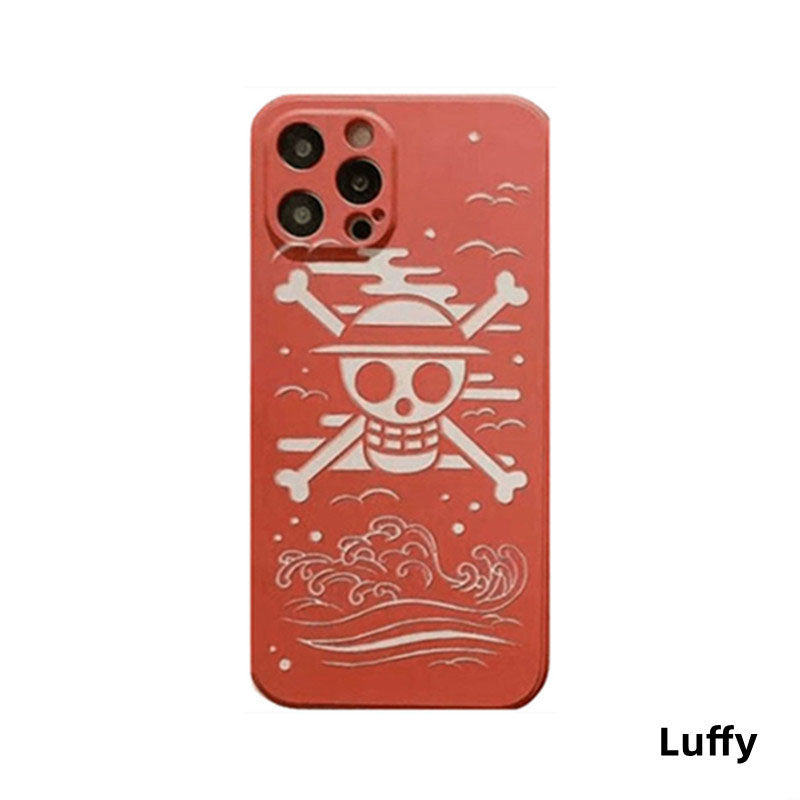 Luffy/Law iPhone silicone crash-resistant phone case