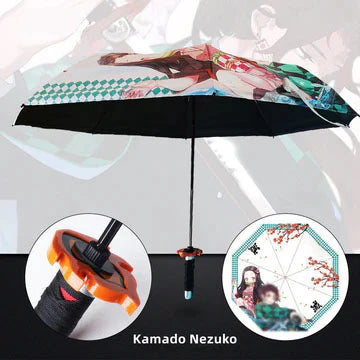 Kamado Tanjirou cool hilt umbrella that folds