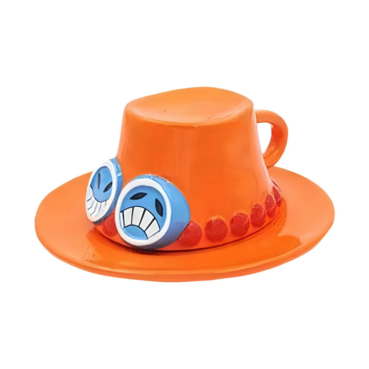 Luffy/Ace/Sabo Hat Shape Heat Resistant and Durable Ceramic Mugs