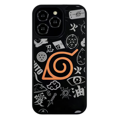 Kurama/Akatsuki iPhone silicone crash-resistant phone case