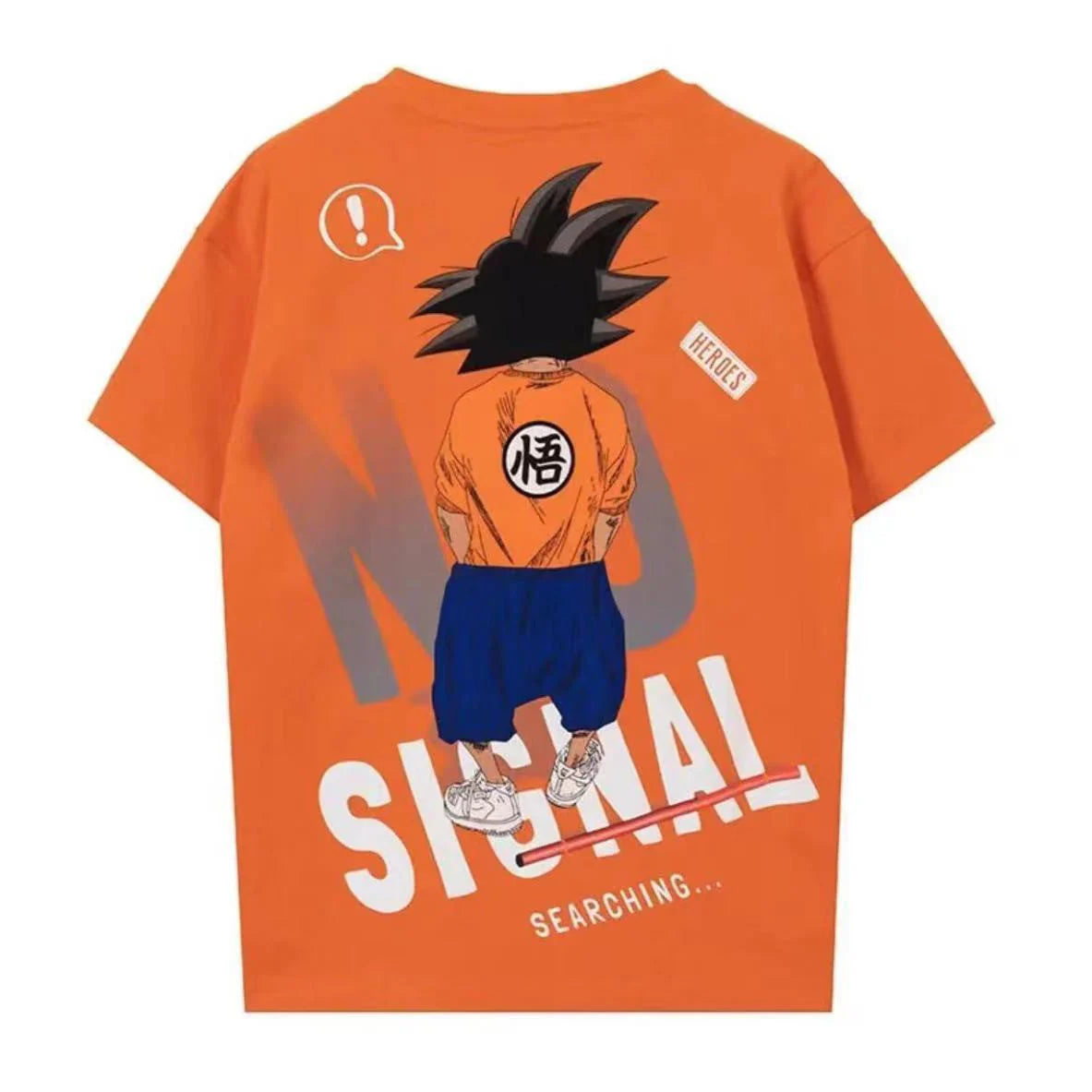 Son Goku pure cotton short sleeve men's summer T-shirt all cotton print handsome cool loose T-shirt