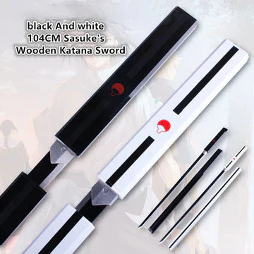 Black And white 104CM Sasuke's Wooden