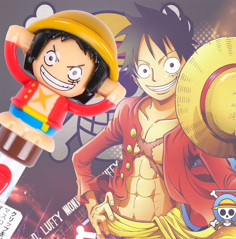 Luffy/Ace/Sabo character model ballpoint pen with changeable face